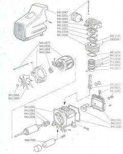 GASKET CYL-CART DC2/DC2,5(0,8) FUBAG DC 2.5 - 50 CM2.5 9411050 фото