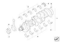 RHZL.050005 Вкладыш подшипника соединения стержня (Connecting-rod bearing shell) для AKSA A6CRX69TI RHZL.050005 Вкладыш подшипника соединения стержня (Connecting-rod bearing shell) для AKSA A6CRX69TI