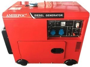 Дизельный генератор Амперос LDG12000E стартер в кожухе  фото