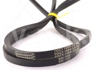 Ремень 1600 В (Б) к головке К24 для компрессора АСО-Бежецк