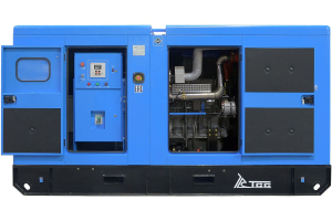 Дизельный генератор ТСС ЭД-150-Т400 в шумозащитном кожухе на прицепе 025139 промышленный фото