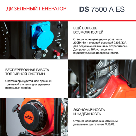 Дизельный генератор  DS 7500 A ES