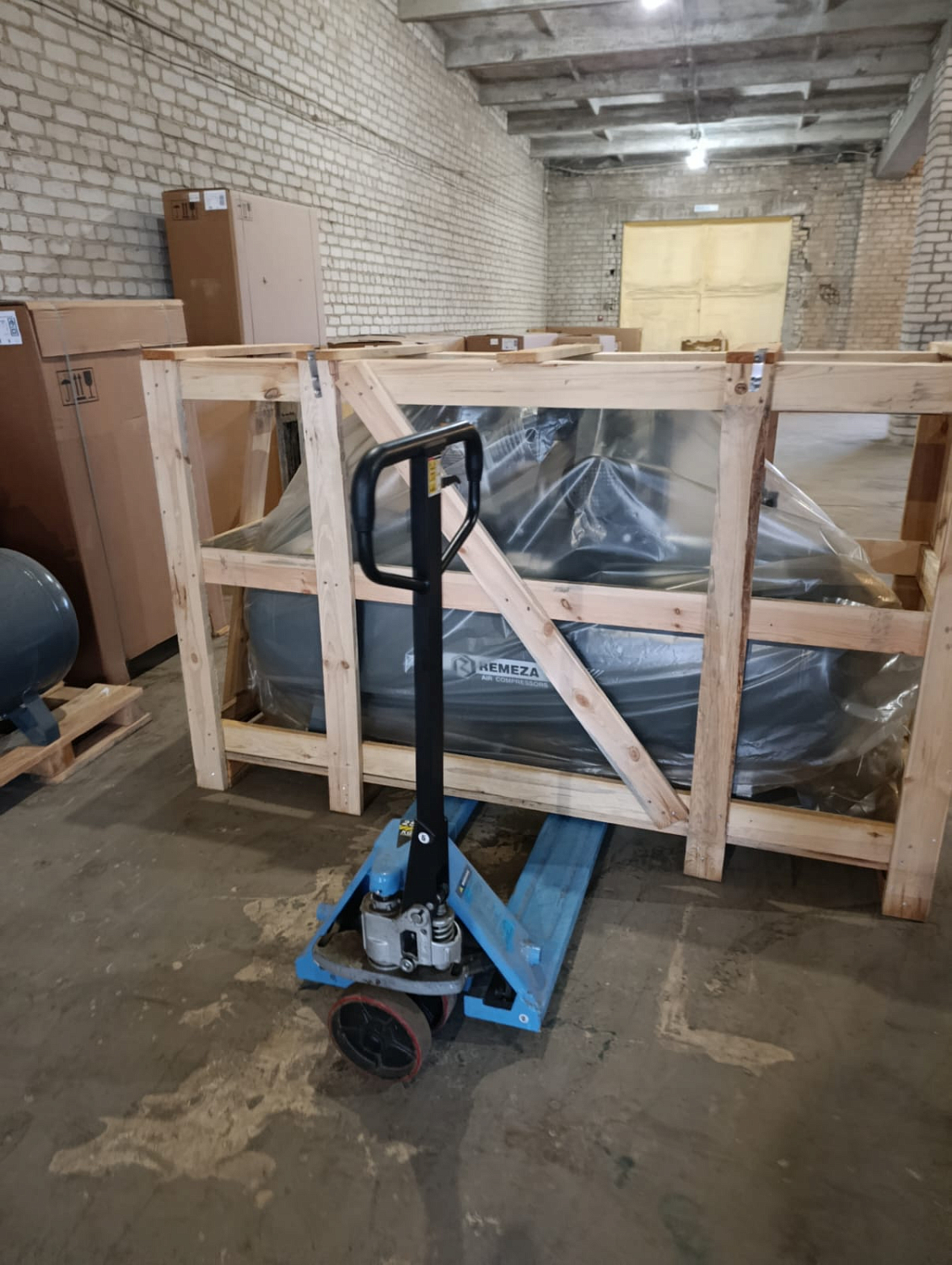 Отгрузка поршневого компрессора Remeza СБ4/Ф-500.LB75 в г. Волгоград