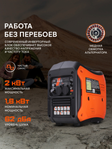 Бензиновый генератор PATRIOT iGX 2000 471102320 (инверторный) фото