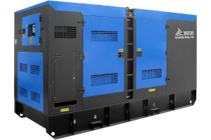 Дизельный генератор ТСС ЭД-250-Т400 в шумозащитном кожухе на прицепе 025292 промышленный фото